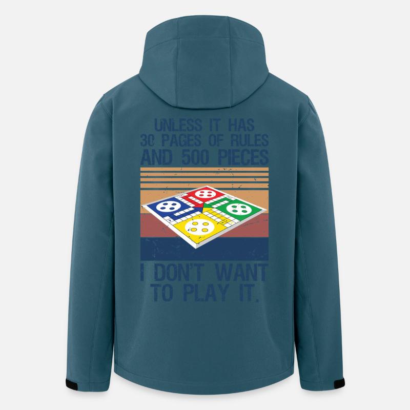 Board Game Joke Funny Board Game - Recycelte Männer Softshell-Jacke von Stanley/Stella - Dunkles Petrol