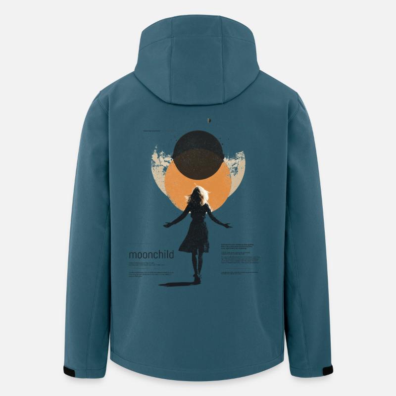 Mondscheinkind im Traumkreis - Recycelte Männer Softshell-Jacke von Stanley/Stella - Dunkles Petrol