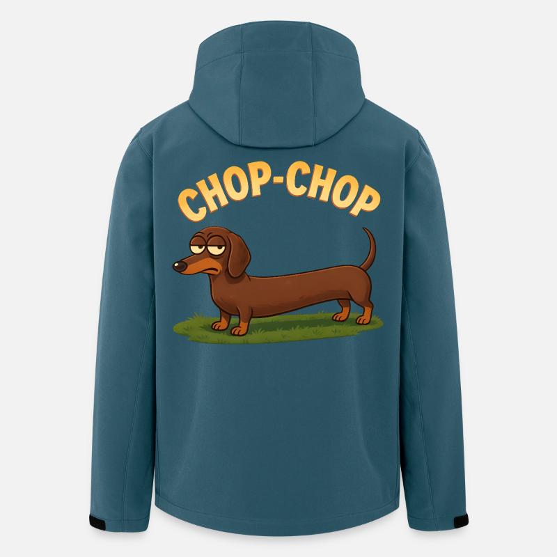 Chop-Chop Dackel Cartoon - Recycelte Männer Softshell-Jacke von Stanley/Stella - Dunkles Petrol