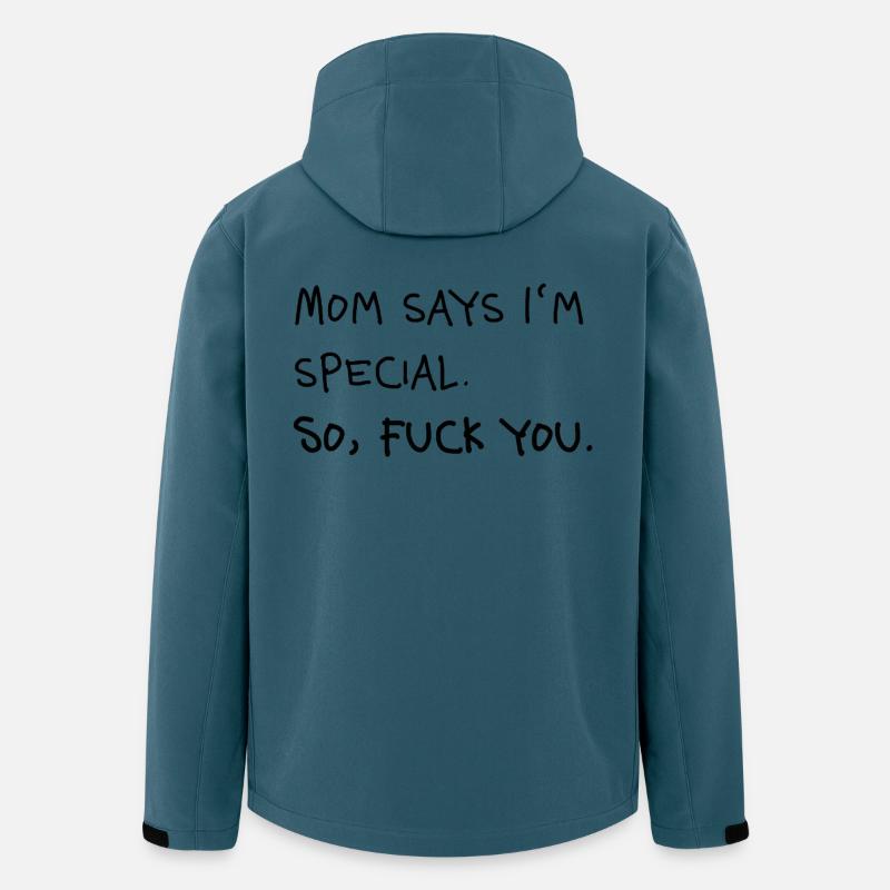 Mom Says I’m Special Statement - Recycelte Männer Softshell-Jacke von Stanley/Stella - Dunkles Petrol