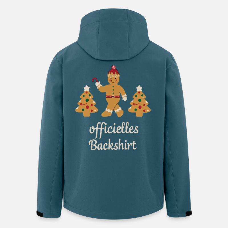 Plätzchen Backen Weihnachtszeit Kekse Lebkuchen - Recycelte Männer Softshell-Jacke von Stanley/Stella - Dunkles Petrol