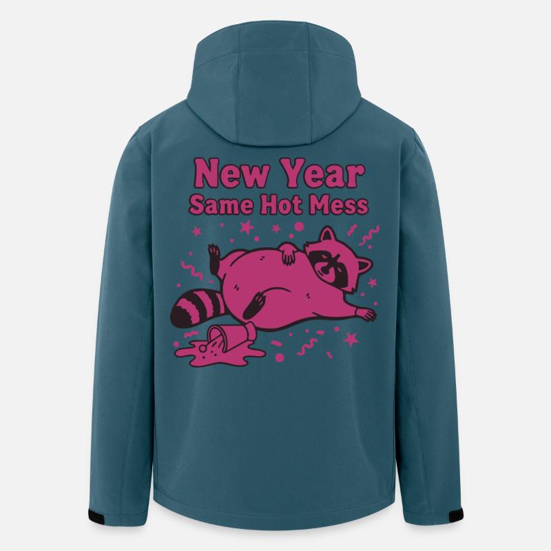 Neujahr Same Hot Mess Celebration 2025 - Recycelte Männer Softshell-Jacke von Stanley/Stella - Dunkles Petrol
