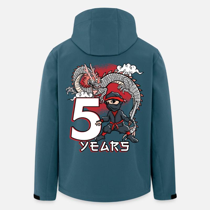5 Jahre Drachen Ninja Jubiläum - Recycelte Männer Softshell-Jacke von Stanley/Stella - Dunkles Petrol