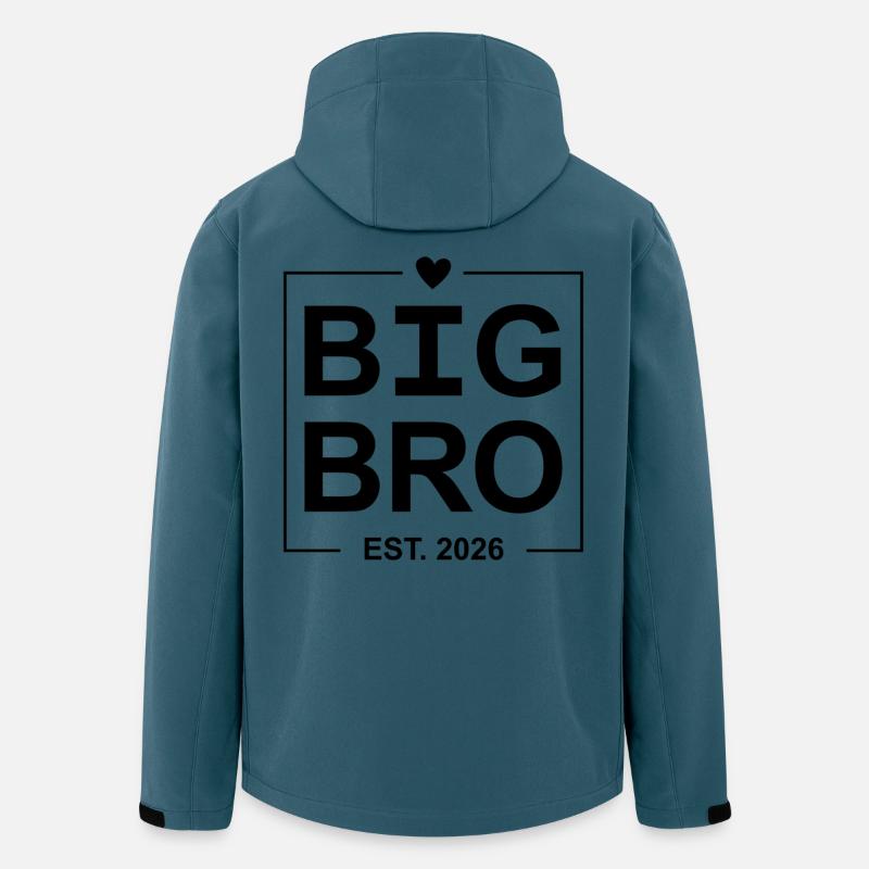 Big Bro Est. 2026 - Recycelte Männer Softshell-Jacke von Stanley/Stella - Dunkles Petrol