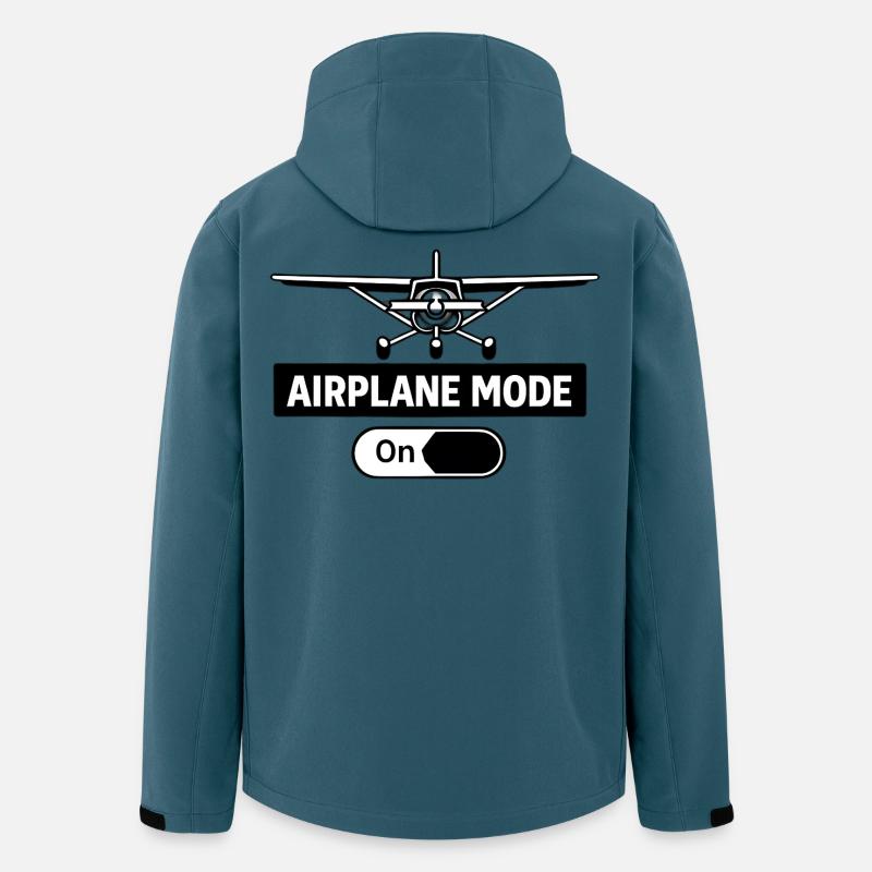 Flugmodus An Airplane Mode On Pilot - Recycelte Männer Softshell-Jacke von Stanley/Stella - Dunkles Petrol