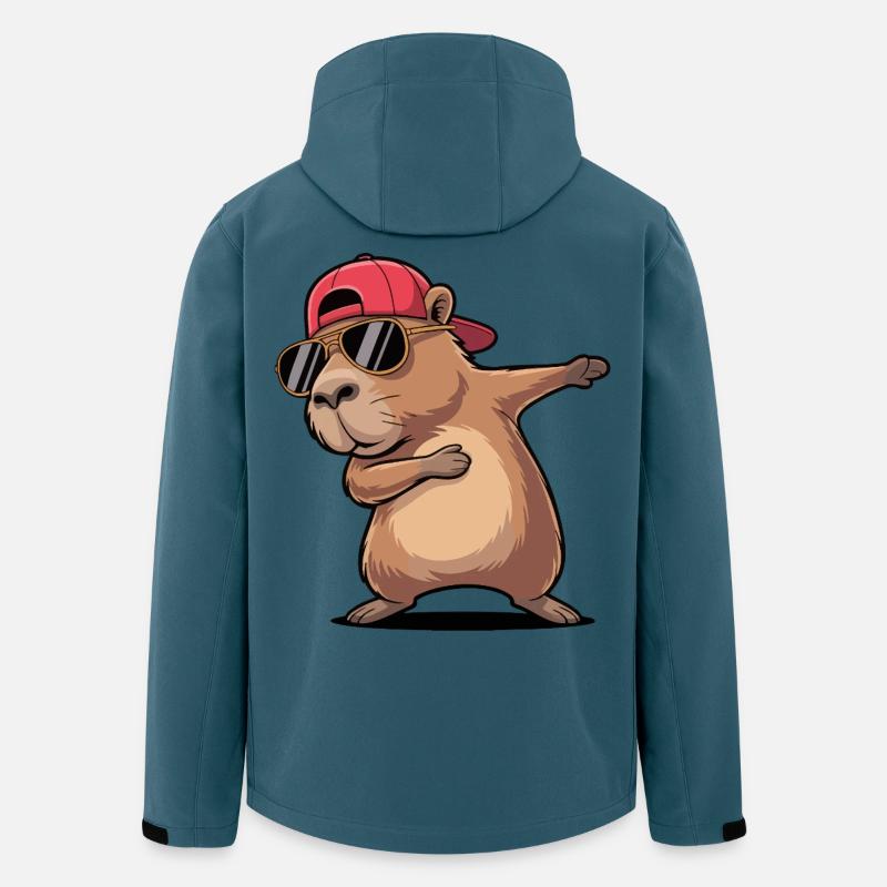 Cool Capybara Dabbing - Men’s Recycled Softshell Jacket by Stanley/Stella - stargazer