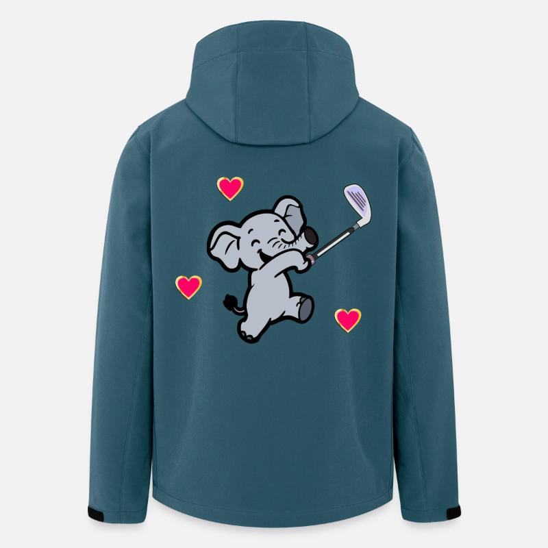 ELEFANT KINDER GOLF GOLFSPIELER - Recycelte Männer Softshell-Jacke von Stanley/Stella - Dunkles Petrol