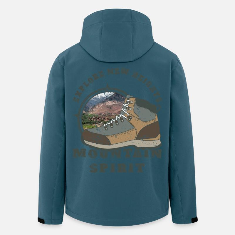 Berg- und Abenteuergeist - Recycelte Männer Softshell-Jacke von Stanley/Stella - Dunkles Petrol