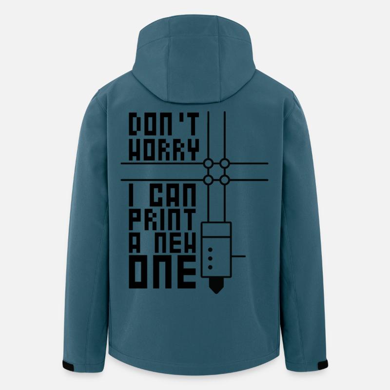 3D-Drucken 3D-Filament-3D-Drucker - Recycelte Männer Softshell-Jacke von Stanley/Stella - Dunkles Petrol