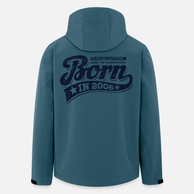 Born in 2006 - Geburtstag - Limited Edition - Recycelte Männer Softshell-Jacke von Stanley/Stella - Dunkles Petrol