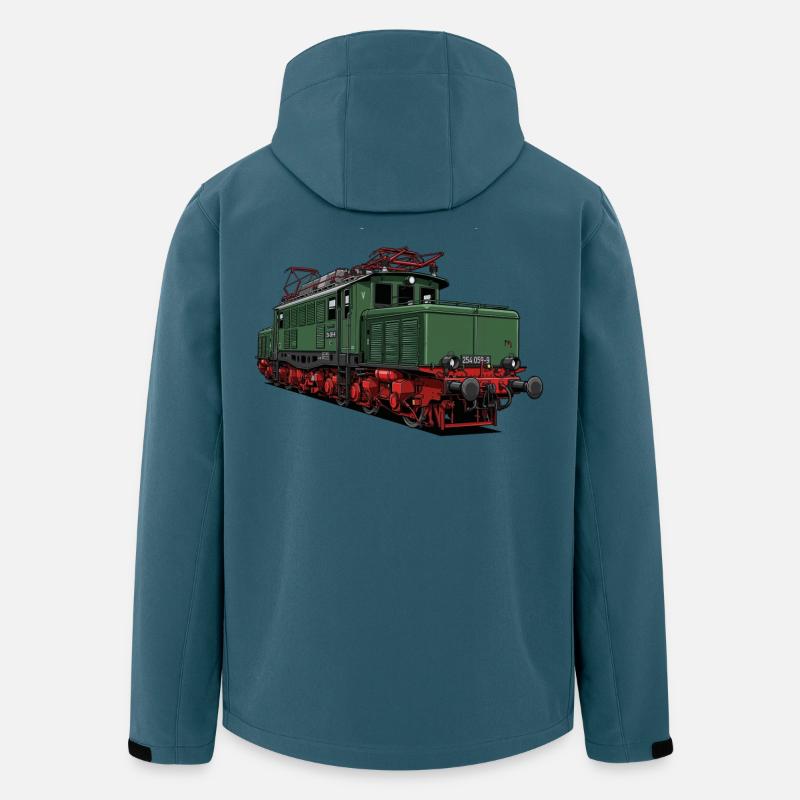 E-Lok BR 254 der DR - Recycelte Männer Softshell-Jacke von Stanley/Stella - Dunkles Petrol