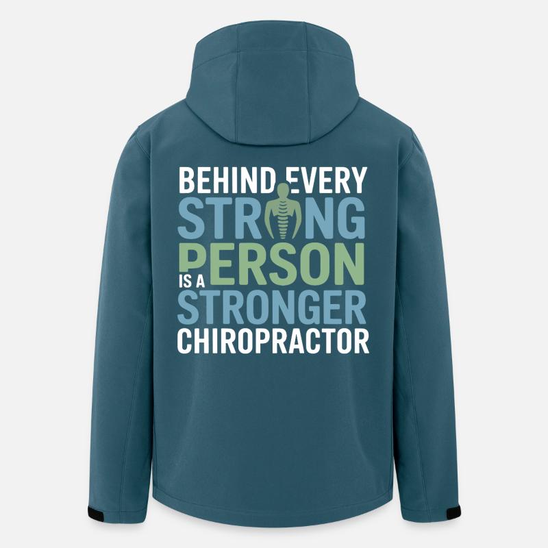 Lizenzierte DC Professional Spinal Integrity Apparel - Recycelte Männer Softshell-Jacke von Stanley/Stella - Dunkles Petrol