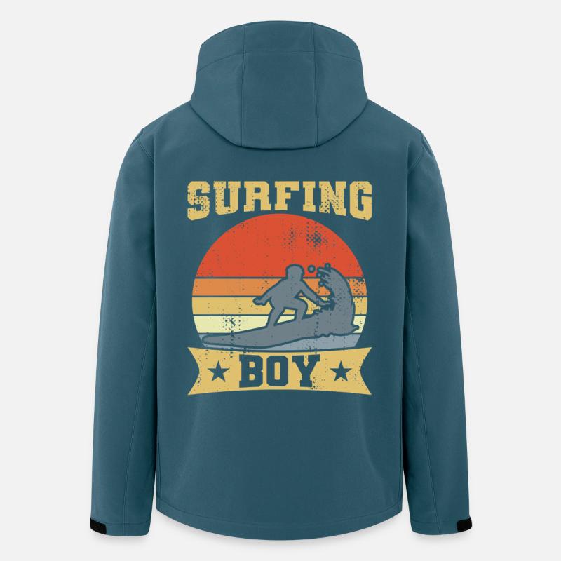 Kleiner Surfer - Recycelte Männer Softshell-Jacke von Stanley/Stella - Dunkles Petrol