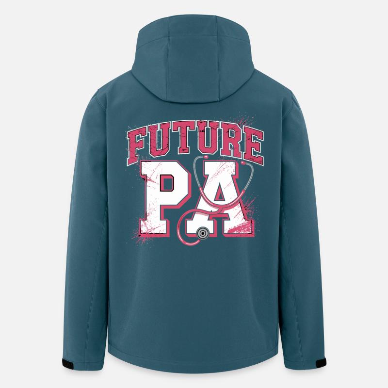 Future PA Pink Stethoscope - Men’s Recycled Softshell Jacket by Stanley/Stella - stargazer