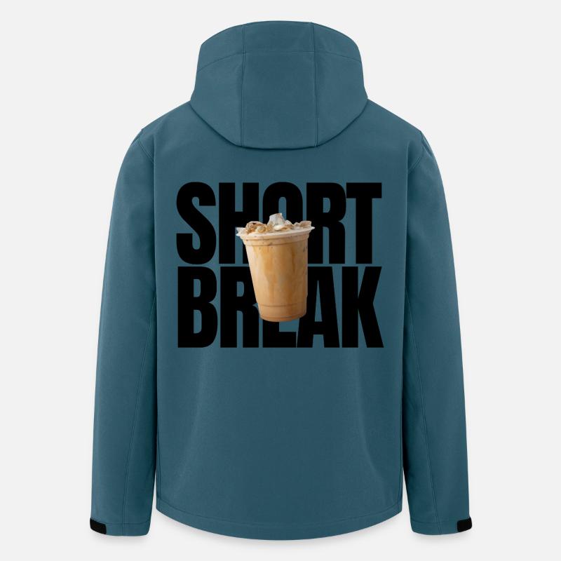 Short Break - Recycelte Männer Softshell-Jacke von Stanley/Stella - Dunkles Petrol