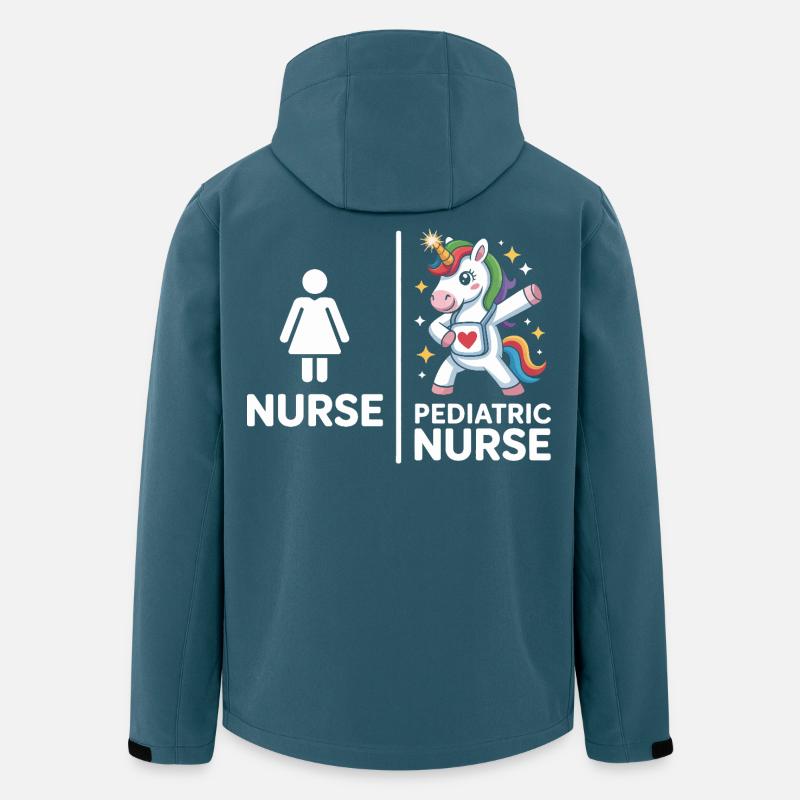Pediatric Unicorn Nurse - Recycelte Männer Softshell-Jacke von Stanley/Stella - Dunkles Petrol