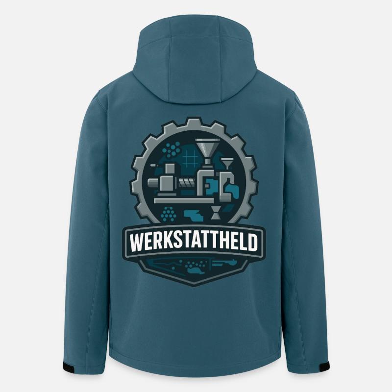 Workshop Hero, Plastic Machine - Men’s Recycled Softshell Jacket by Stanley/Stella - stargazer