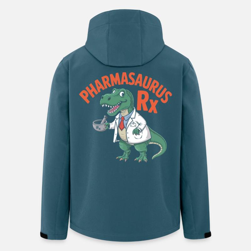 PharmaSaurus RX Doctoral Alligator - Veste softshell homme en polyester recyclé Stanley/Stella - bleu pétrole foncé