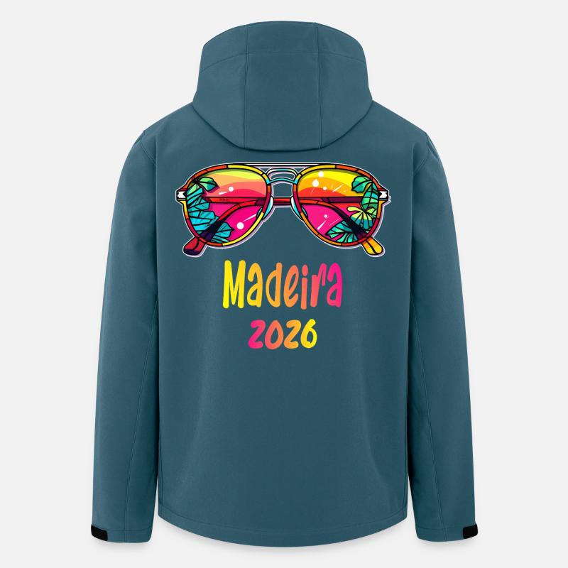 Madeira 2026 Strand Sonnenbrillen - Recycelte Männer Softshell-Jacke von Stanley/Stella - Dunkles Petrol