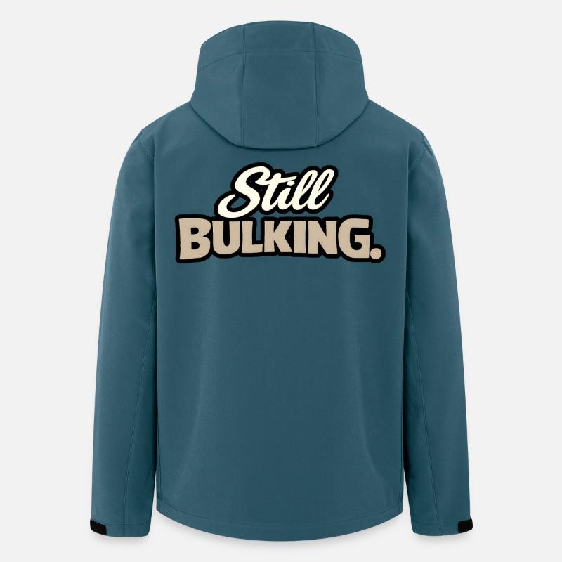 Still Bulking - Kraft-Statement - Recycelte Männer Softshell-Jacke von Stanley/Stella - Dunkles Petrol