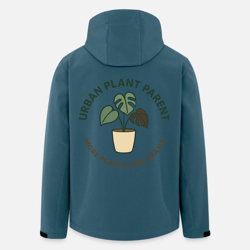 Urban Plant Parent - Recycelte Männer Softshell-Jacke von Stanley/Stella - Dunkles Petrol