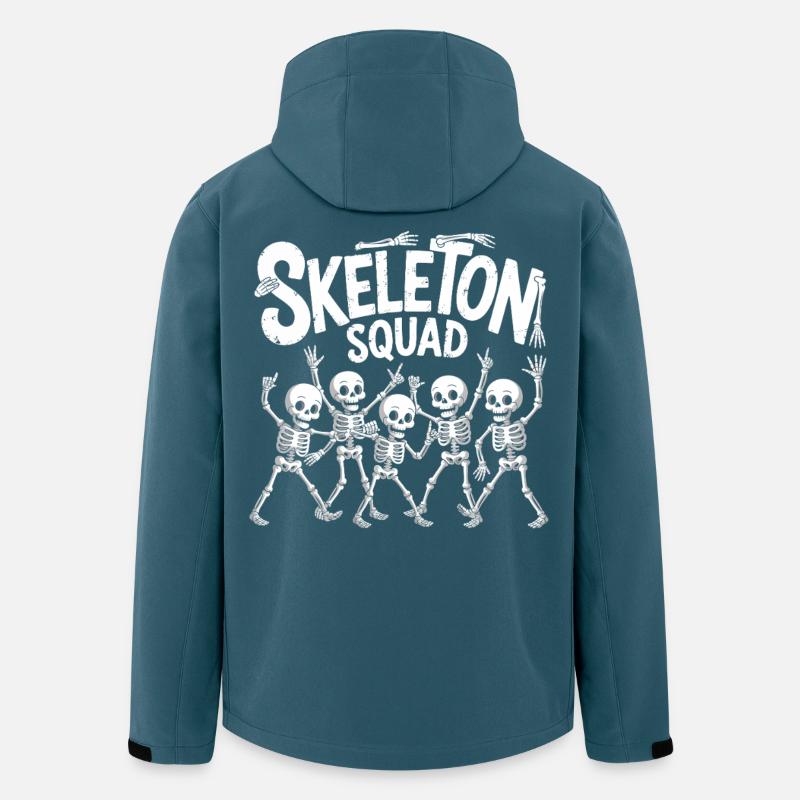 Skelett Squad Tanzparty - Recycelte Männer Softshell-Jacke von Stanley/Stella - Dunkles Petrol