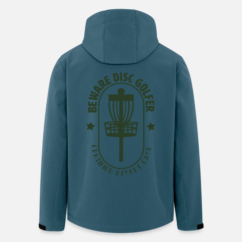 Vorsicht, Disc Golfer - Recycelte Männer Softshell-Jacke von Stanley/Stella - Dunkles Petrol