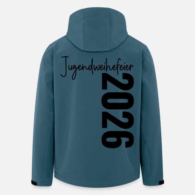 Jugendweihefeier 2026 - Recycelte Männer Softshell-Jacke von Stanley/Stella - Dunkles Petrol