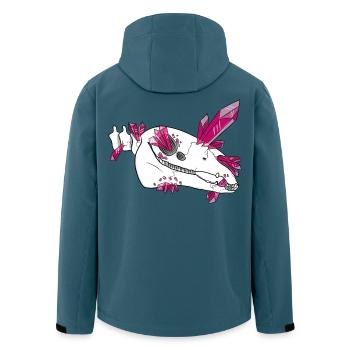 Crystal Skull - Horse (by Leni Riosa) - Men’s Recycled Softshell Jacket by Stanley/Stella - stargazer - Back - AI Model Male 185 light (185cm)