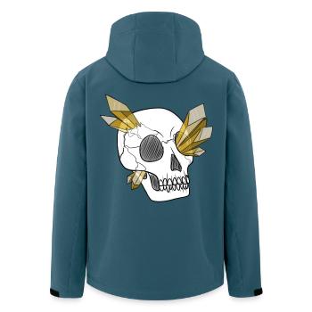 Crystal Skull - Human (by Leni Riosa) - Men’s Recycled Softshell Jacket by Stanley/Stella - stargazer - Back - AI Model Male 185 light (185cm)