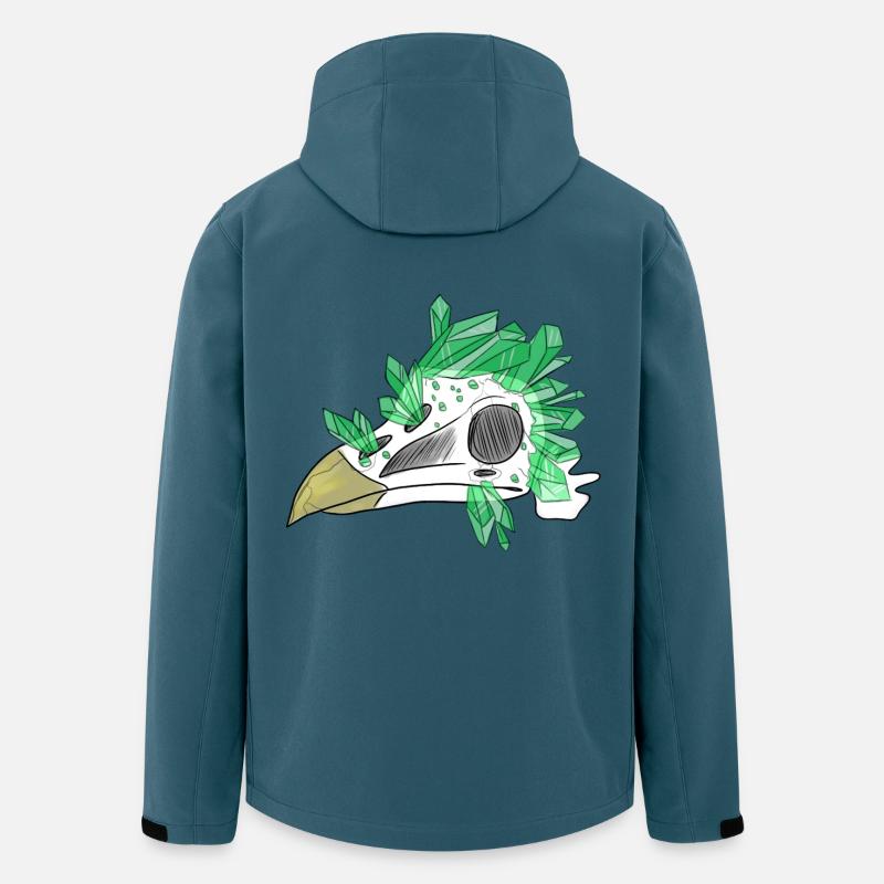 Kristallschädel - Vogel (von Leni Riosa) - Recycelte Männer Softshell-Jacke von Stanley/Stella - Dunkles Petrol