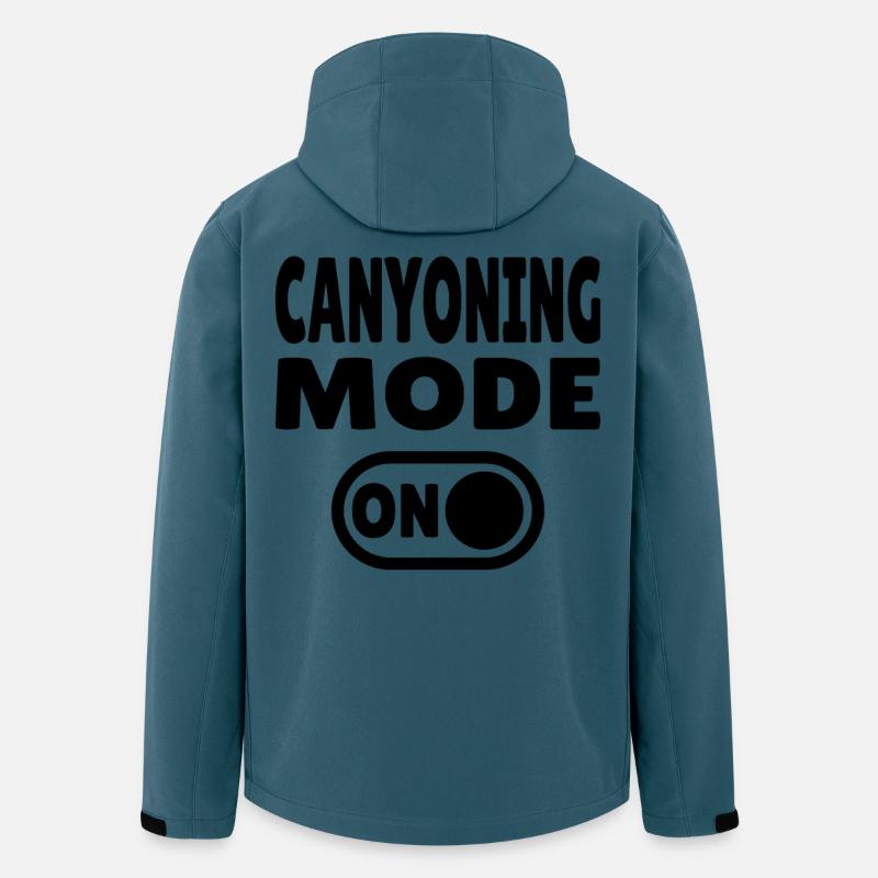Canyoning Mode ON – Schalter auf Adrenalin - Recycelte Männer Softshell-Jacke von Stanley/Stella - Dunkles Petrol