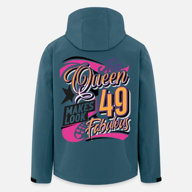 49. Geburtstag Queen - Recycelte Männer Softshell-Jacke von Stanley/Stella - Dunkles Petrol