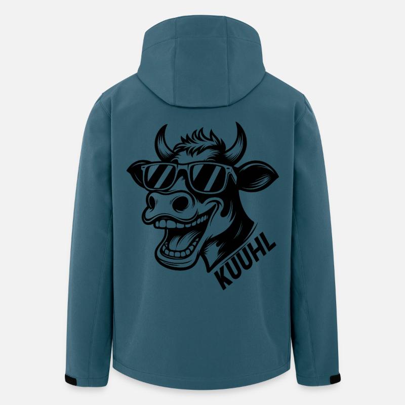 Kuuhl - Recycelte Männer Softshell-Jacke von Stanley/Stella - Dunkles Petrol
