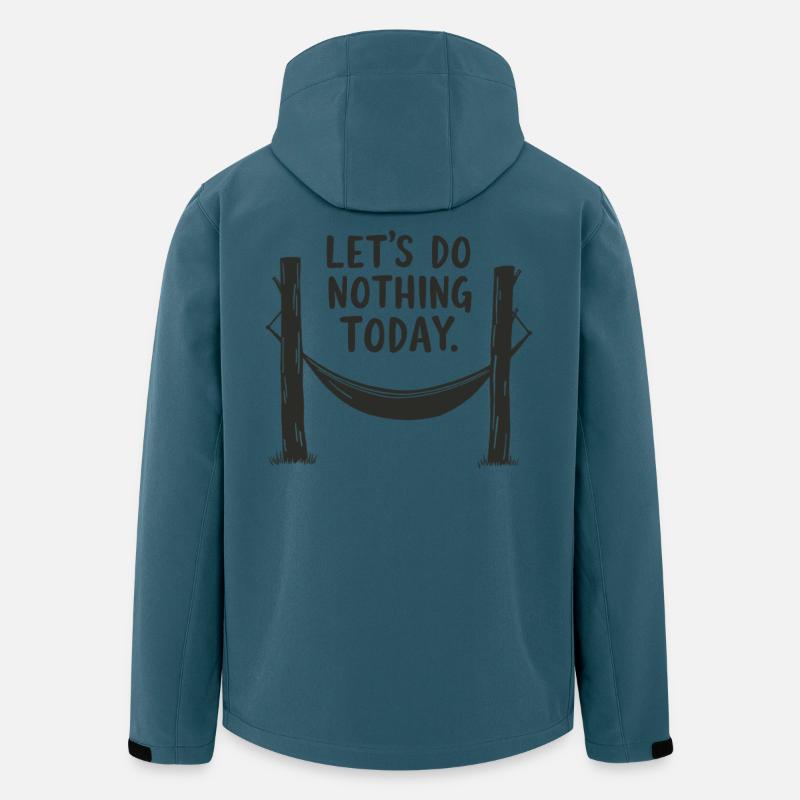 Let's do nothing today Hängematte Entspannung - Recycelte Männer Softshell-Jacke von Stanley/Stella - Dunkles Petrol