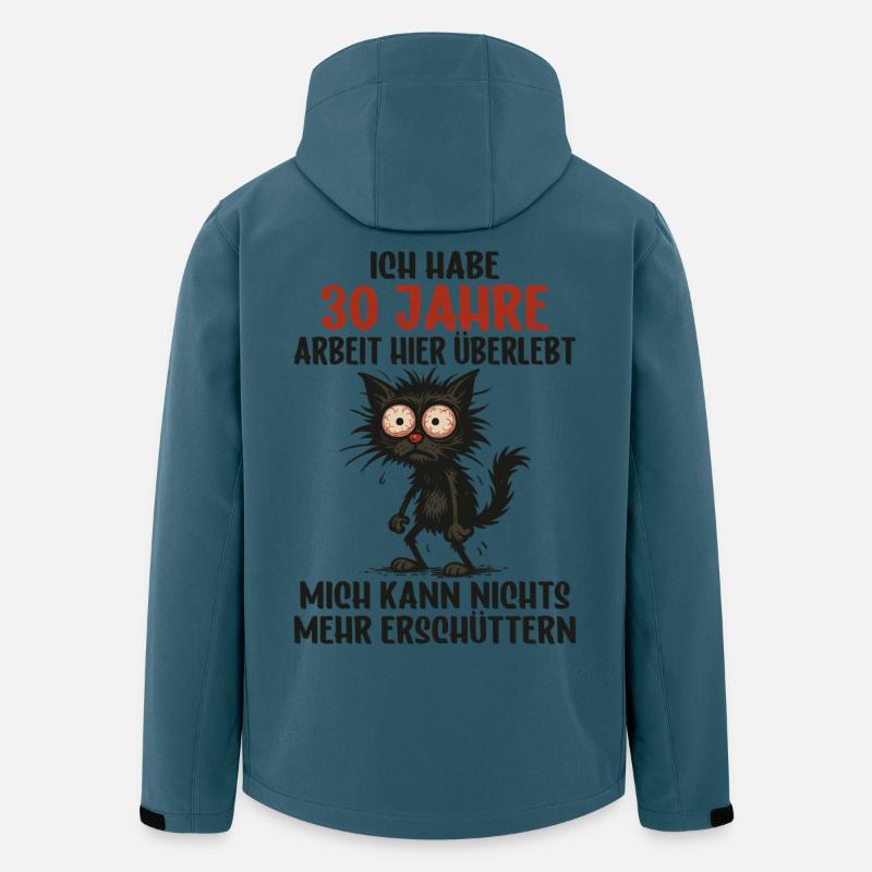 30 Jähriges Firmenjubiläum Dienstjubiläum Arbeit - Recycelte Männer Softshell-Jacke von Stanley/Stella - Dunkles Petrol
