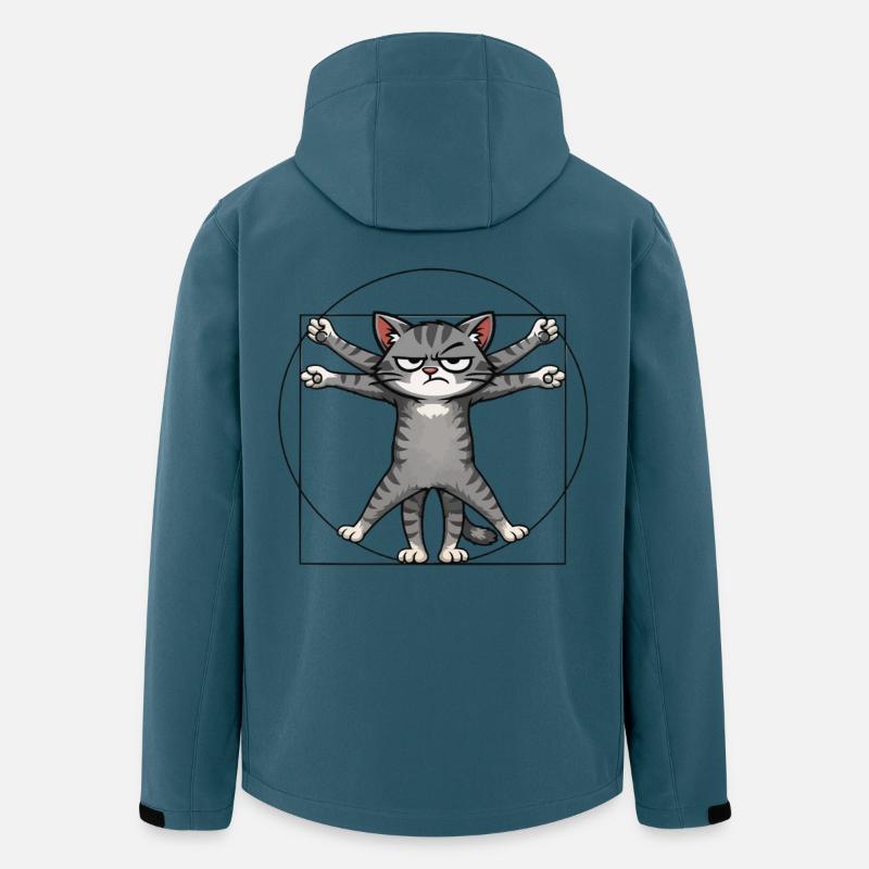 Mehrarmiger Grummelkatze - Recycelte Männer Softshell-Jacke von Stanley/Stella - Dunkles Petrol