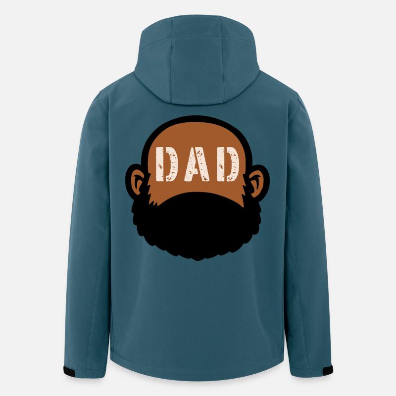 DAD BEARD - Recycelte Männer Softshell-Jacke von Stanley/Stella - Dunkles Petrol