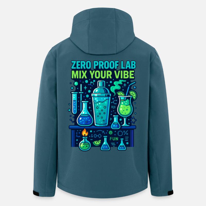 Zero Proof Lab, Mocktail Chemistry - Men’s Recycled Softshell Jacket by Stanley/Stella - stargazer