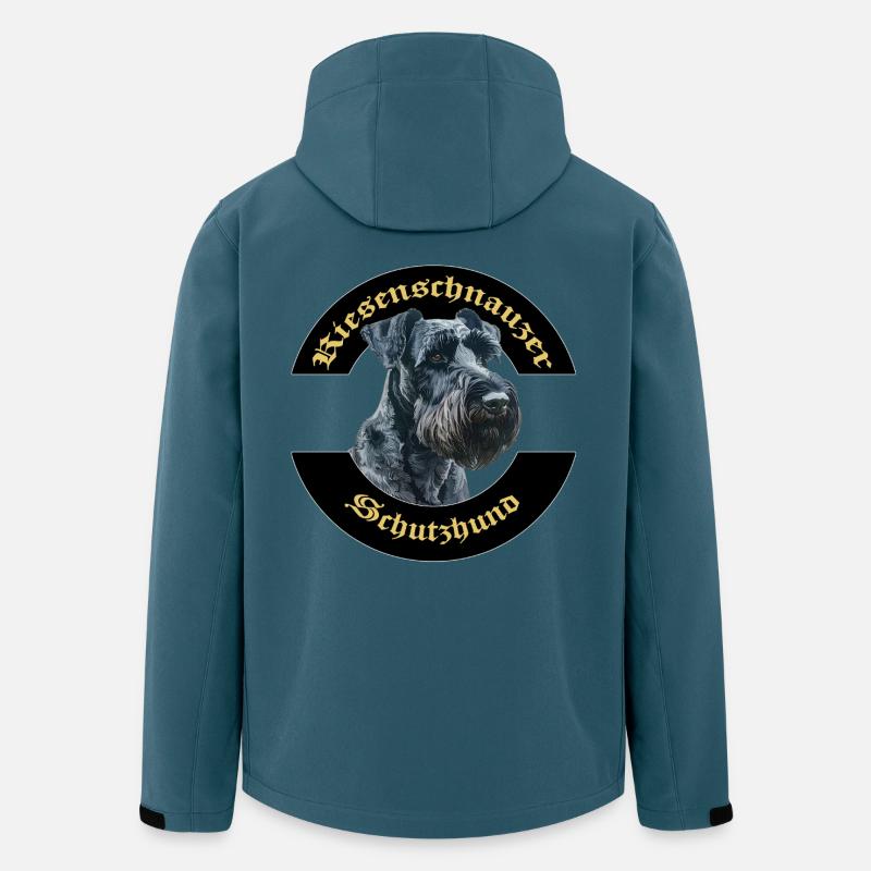 Riesenschnauzer IGP Motiv  - Recycelte Männer Softshell-Jacke von Stanley/Stella - Dunkles Petrol