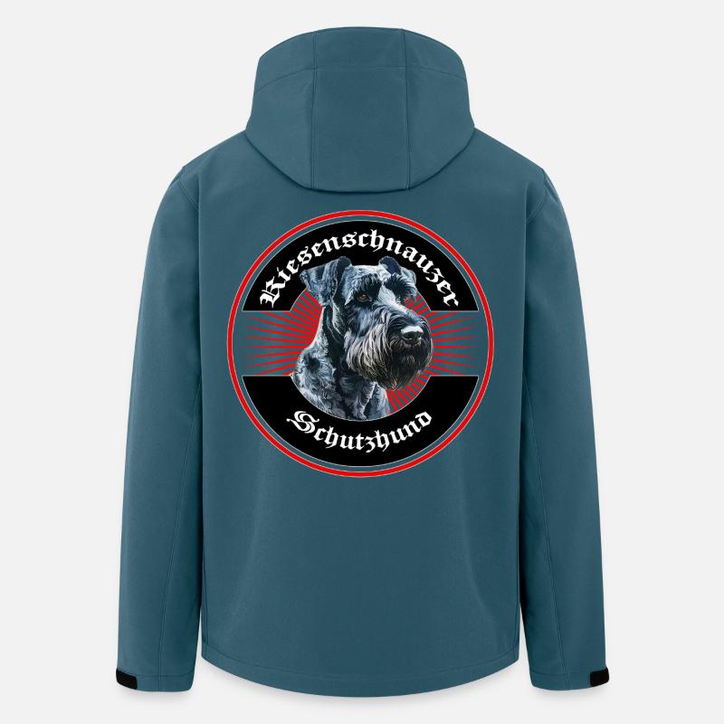 Riesenschnauzer Design - Recycelte Männer Softshell-Jacke von Stanley/Stella - Dunkles Petrol