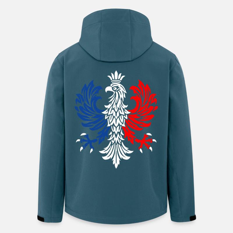 Trikolore-Adler-Emblem - Recycelte Männer Softshell-Jacke von Stanley/Stella - Dunkles Petrol