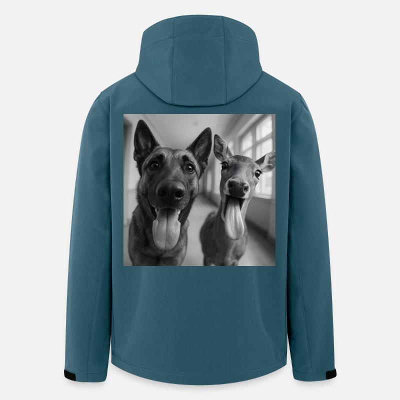 Best Buddies - Recycelte Männer Softshell-Jacke von Stanley/Stella - Dunkles Petrol