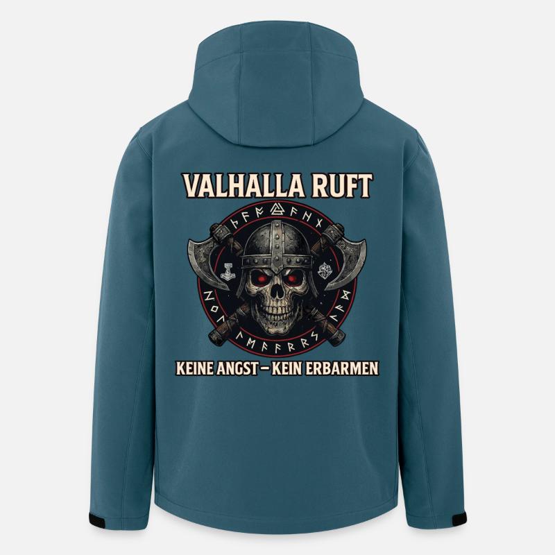 Valhalla Ruft Wikinger Runen Nordisch  - Recycelte Männer Softshell-Jacke von Stanley/Stella - Dunkles Petrol