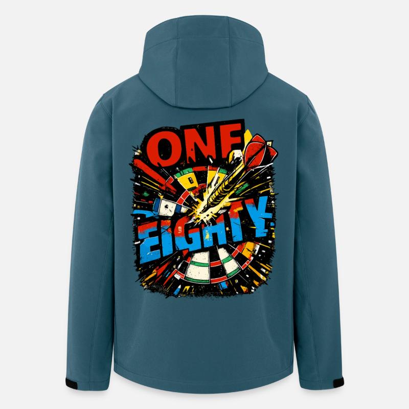 Dart One Eighty - Recycelte Männer Softshell-Jacke von Stanley/Stella - Dunkles Petrol