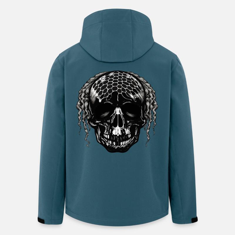 Skull with Mesh Pattern Dreadlocks - Men’s Recycled Softshell Jacket Discoverer by Stanley/Stella - stargazer