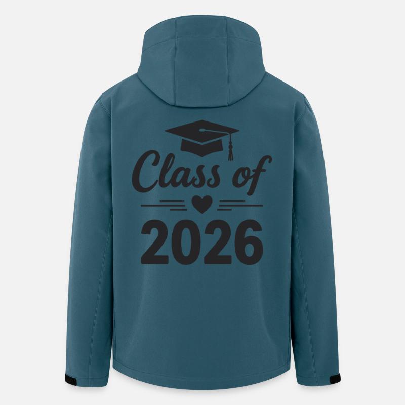CLASS OF 2026 Absolventen Abschluss Studium - Recycelte Männer Softshell-Jacke von Stanley/Stella - Dunkles Petrol