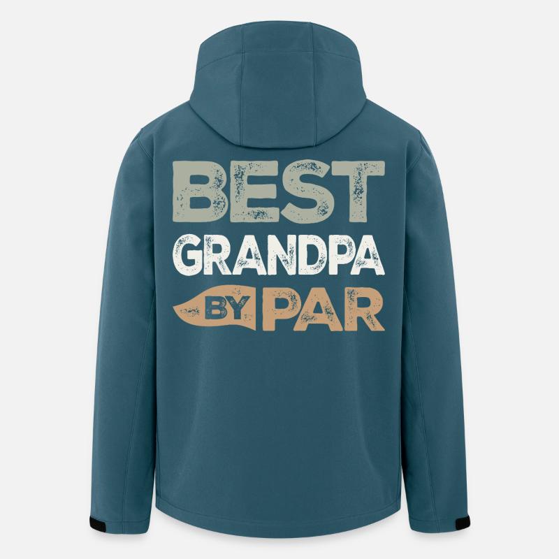 Bedste bedstefar efter par Sjov Golf Bedstefars Ord - Stanley/Stella herre softshelljakke i genanvendt polyester Discoverer - mørk petrol