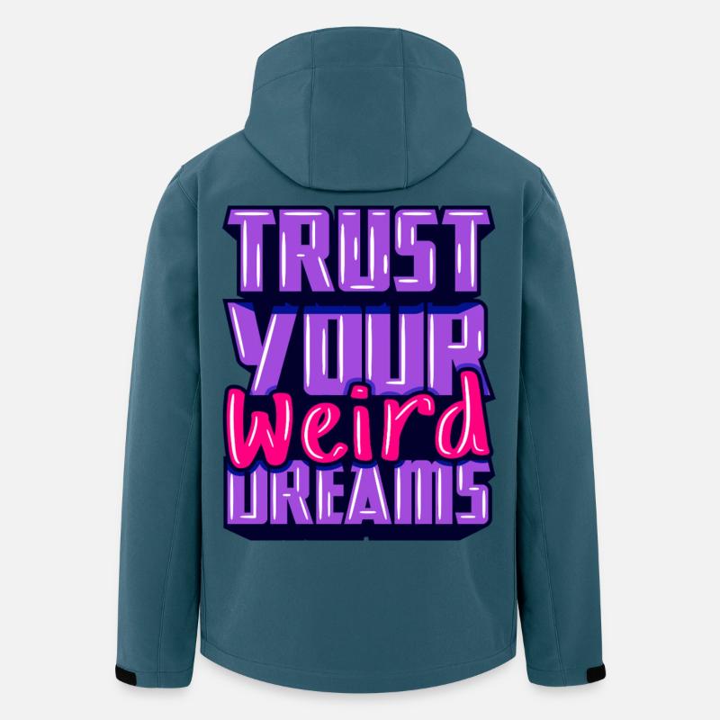 Vertraue-deine-seltsamen-Träume-Motivation - Recycelte Männer Softshell-Jacke von Stanley/Stella - Dunkles Petrol