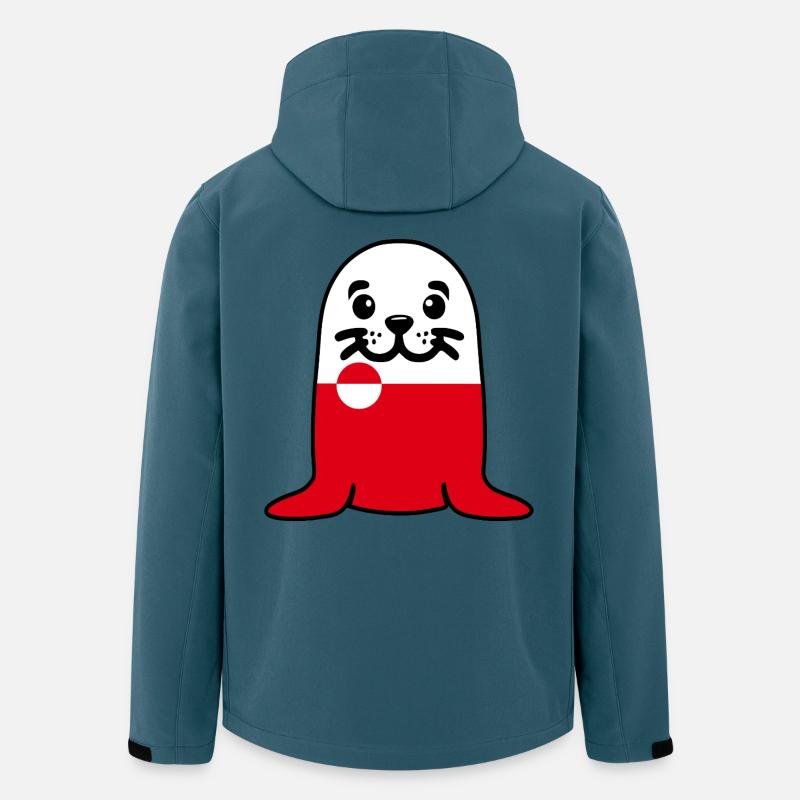 Robbe Grönland - Recycelte Männer Softshell-Jacke von Stanley/Stella - Dunkles Petrol